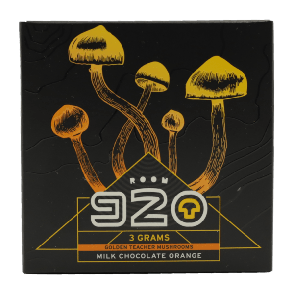Room 920 - Mushroom Chocolate Bar - Milk Chocolate Orange - 3 grams | Shrooms Online Canada