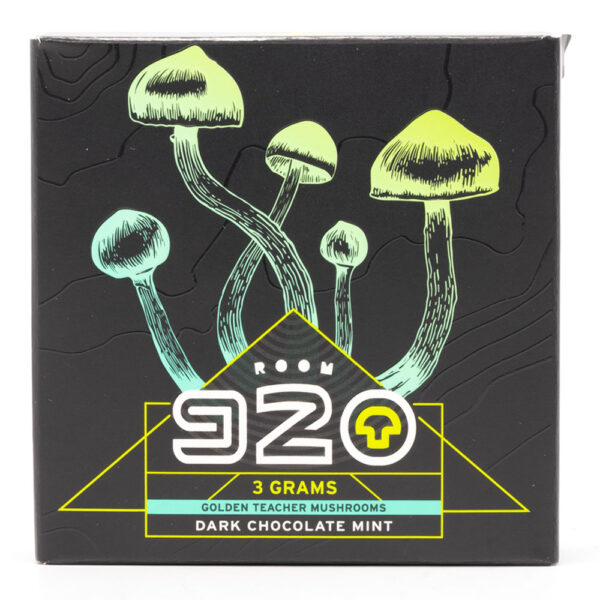Room 920 - Mushroom Chocolate Bar - Dark Chocolate Mint - 3 grams | Shrooms Online Canada