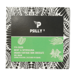 Psilly - Dark Chocolate Bar - Mint & Spirulina | Shrooms Online Canada