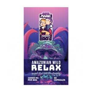 Super Magic Mushroom Bro’s - Amazonian Wild RELAX - 400MG Capsules | Shrooms Online Canada
