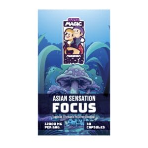 Super Magic Mushroom Bro’s - Asian Sensation FOCUS - 400MG Capsules | Shrooms Online Canada